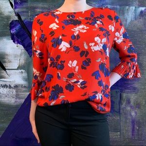 Banana Republic floral blouse